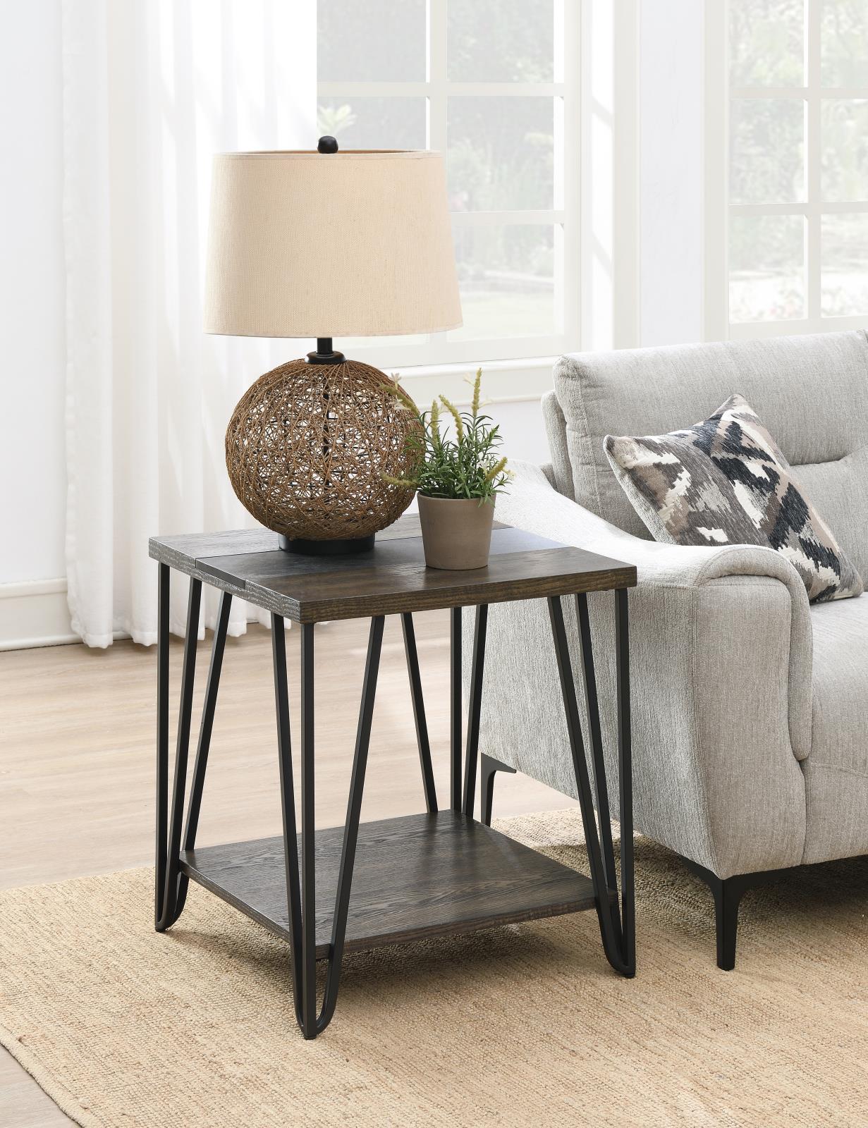 Dark Brown End Table (T114)