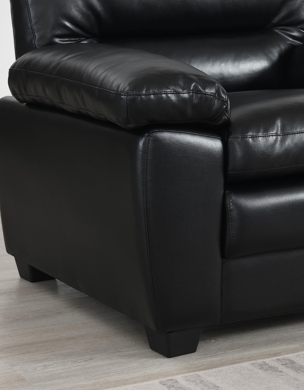Black PU Chair (U529) — view 4