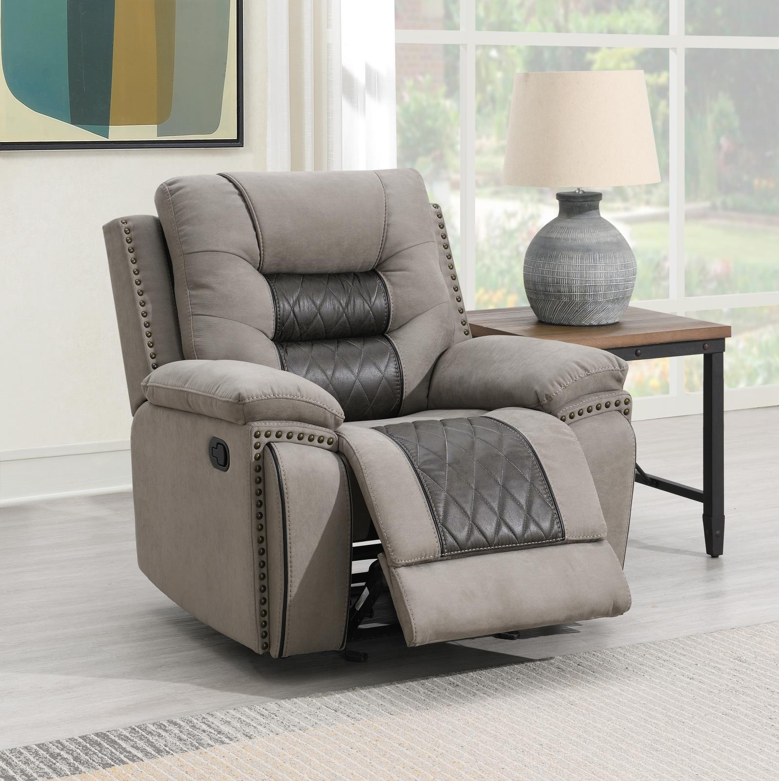 Gray/Charcoal Motion Glider Chair (U142)