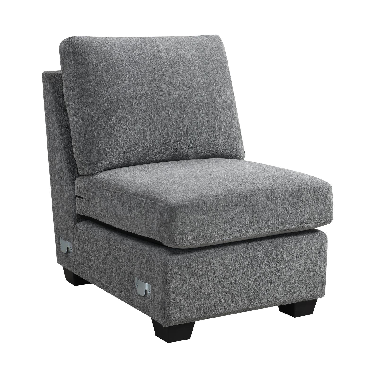 Gray Armless Chair (U327)