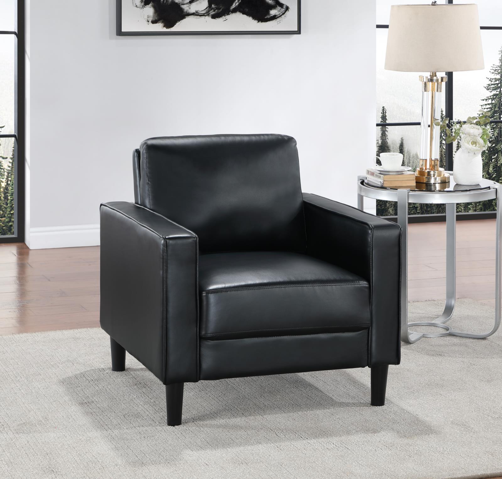 Black PU Chair (U440)
