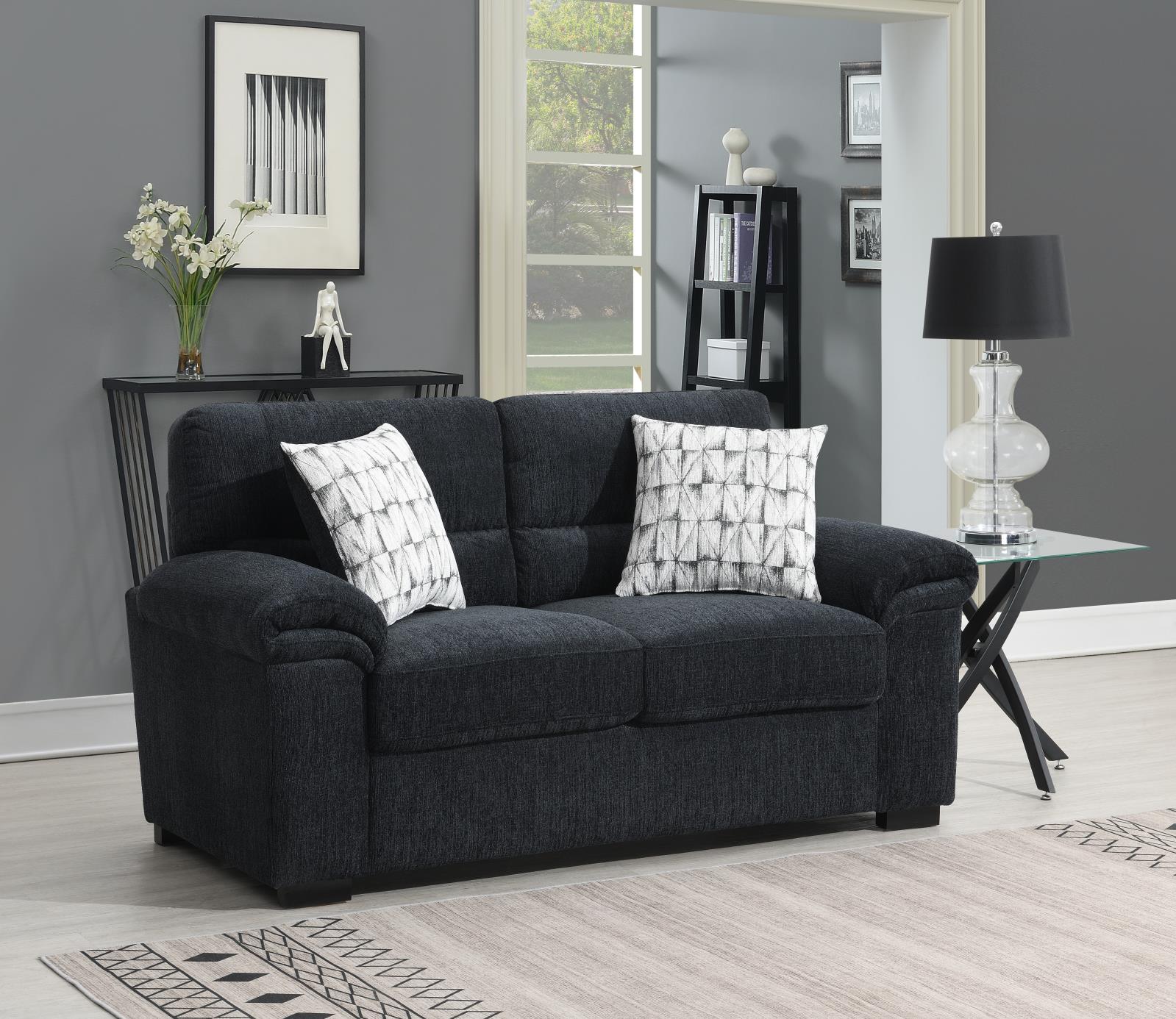 Charcoal Loveseat (U451)
