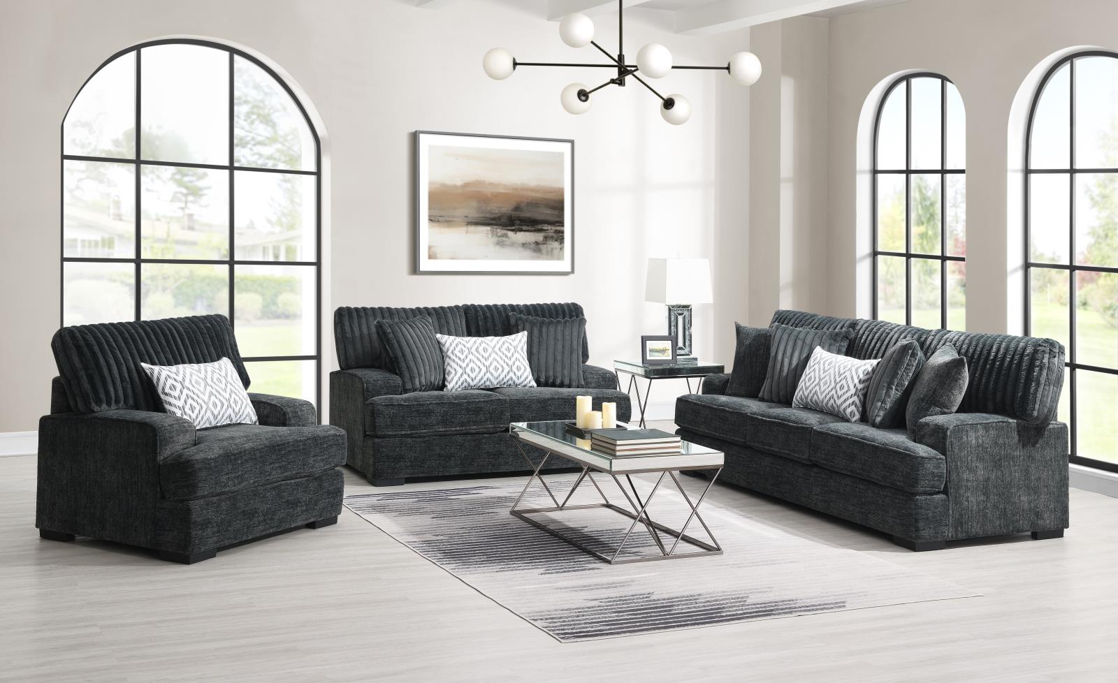 Charcoal Sofa (U271) — view 2