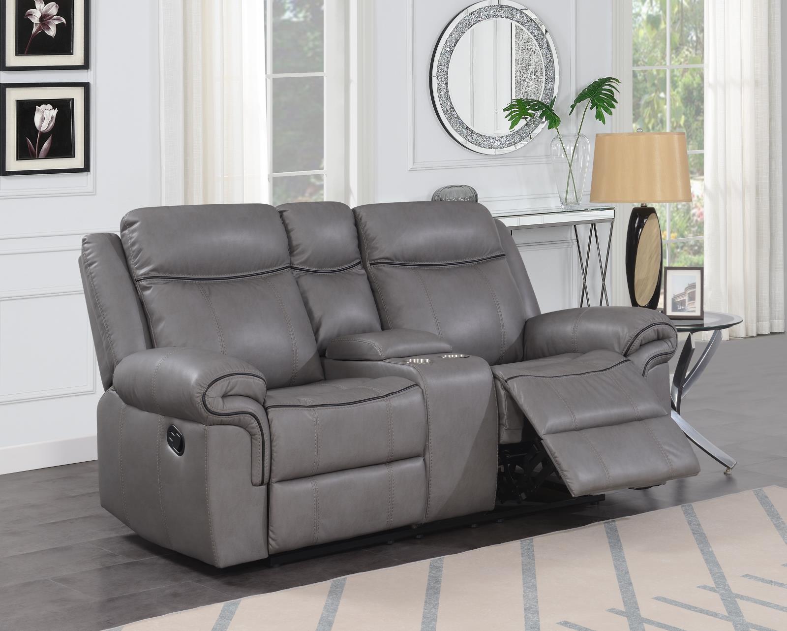 Gray Motion Loveseat (U106)