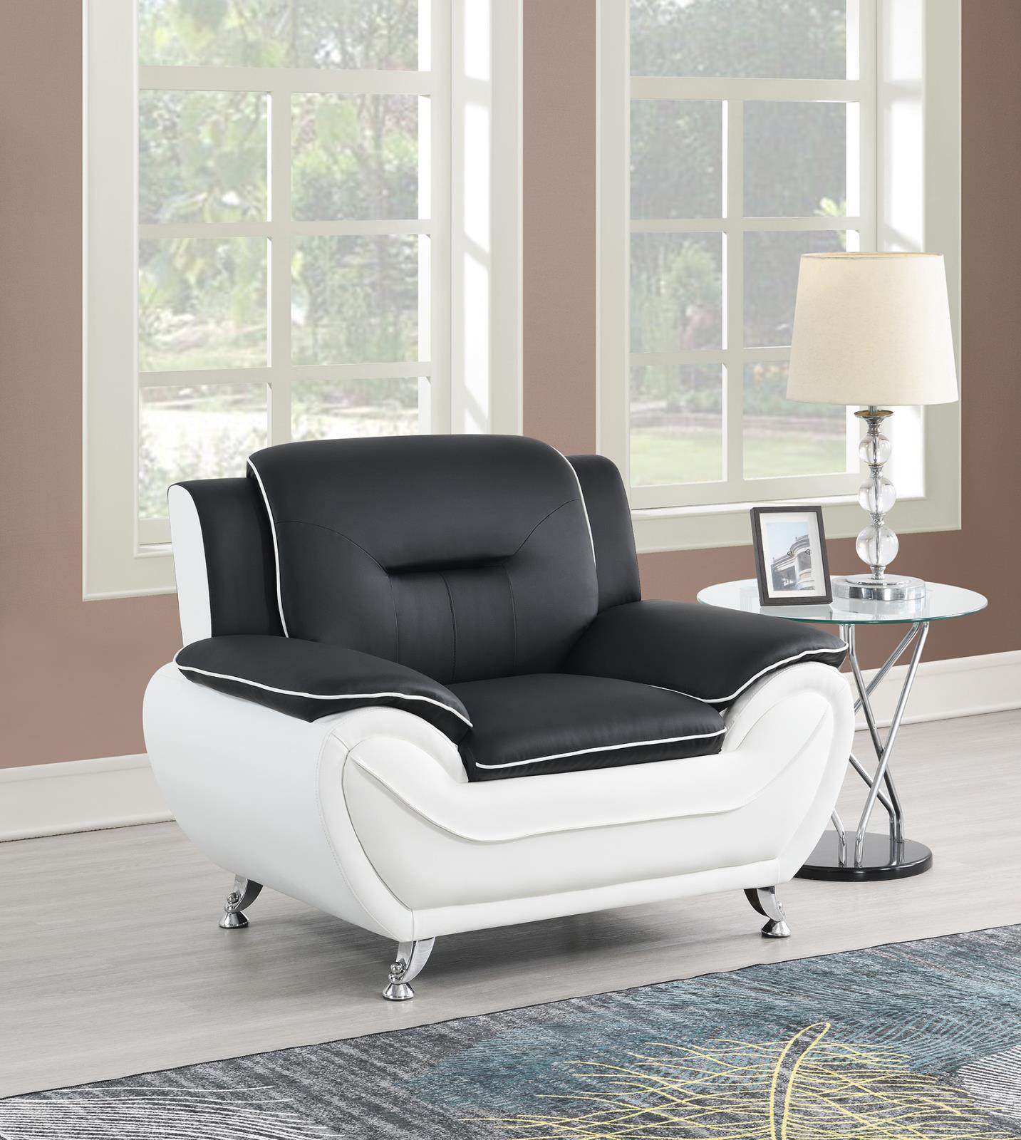 Black PU Chair (U487)