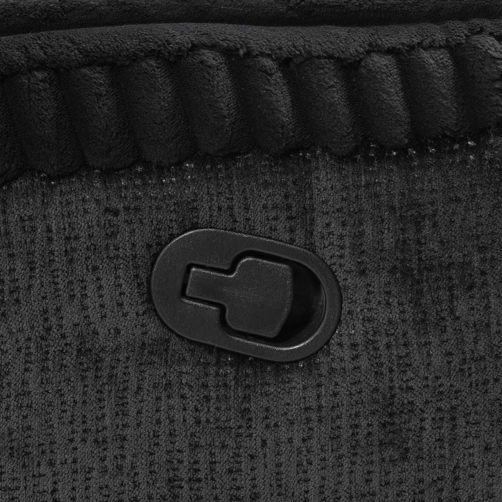 Black Corduroy Motion Loveseat (U181) — view 5