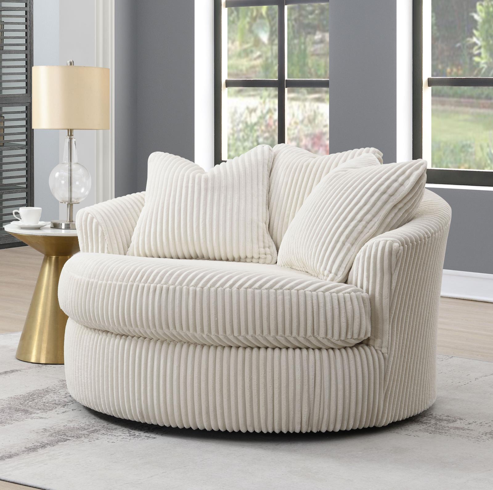 Ivory Swivel Chair (U244)