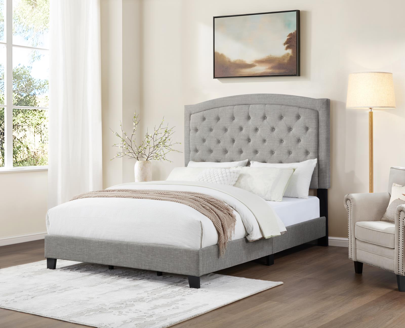 Light Gray Full Bed (B587)