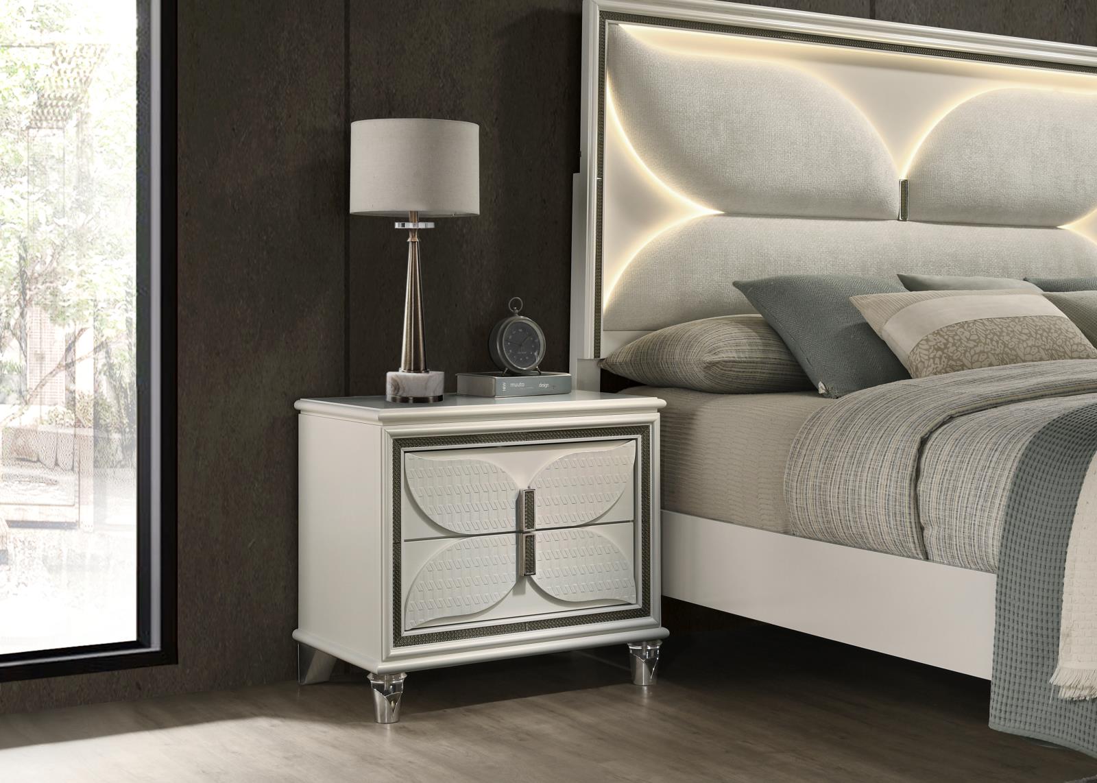 Mysterious Gold Nightstand (B029)