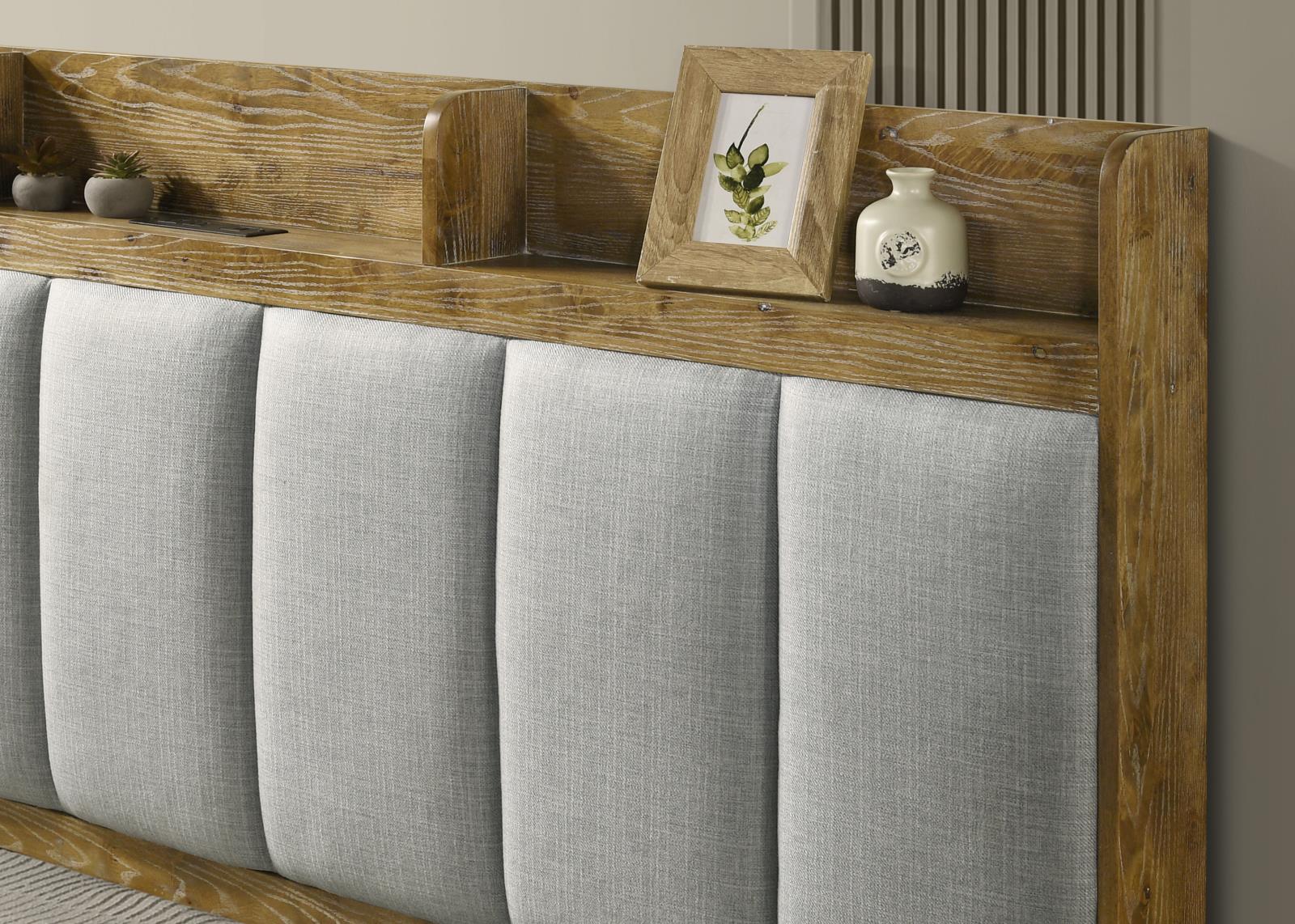 Light Aspen Oak King Bed (B275) — view 4