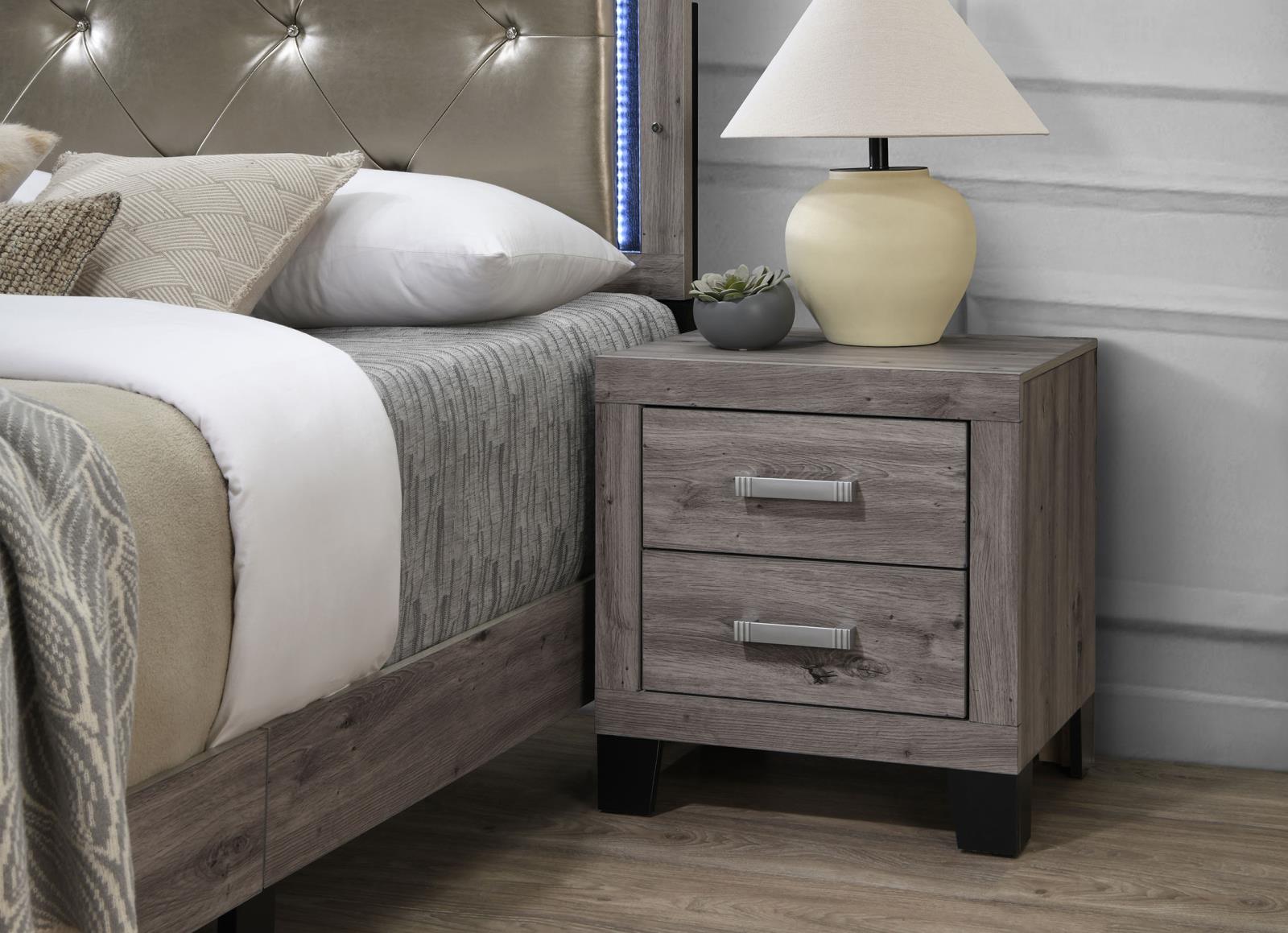 White Wash Nightstand (B377)