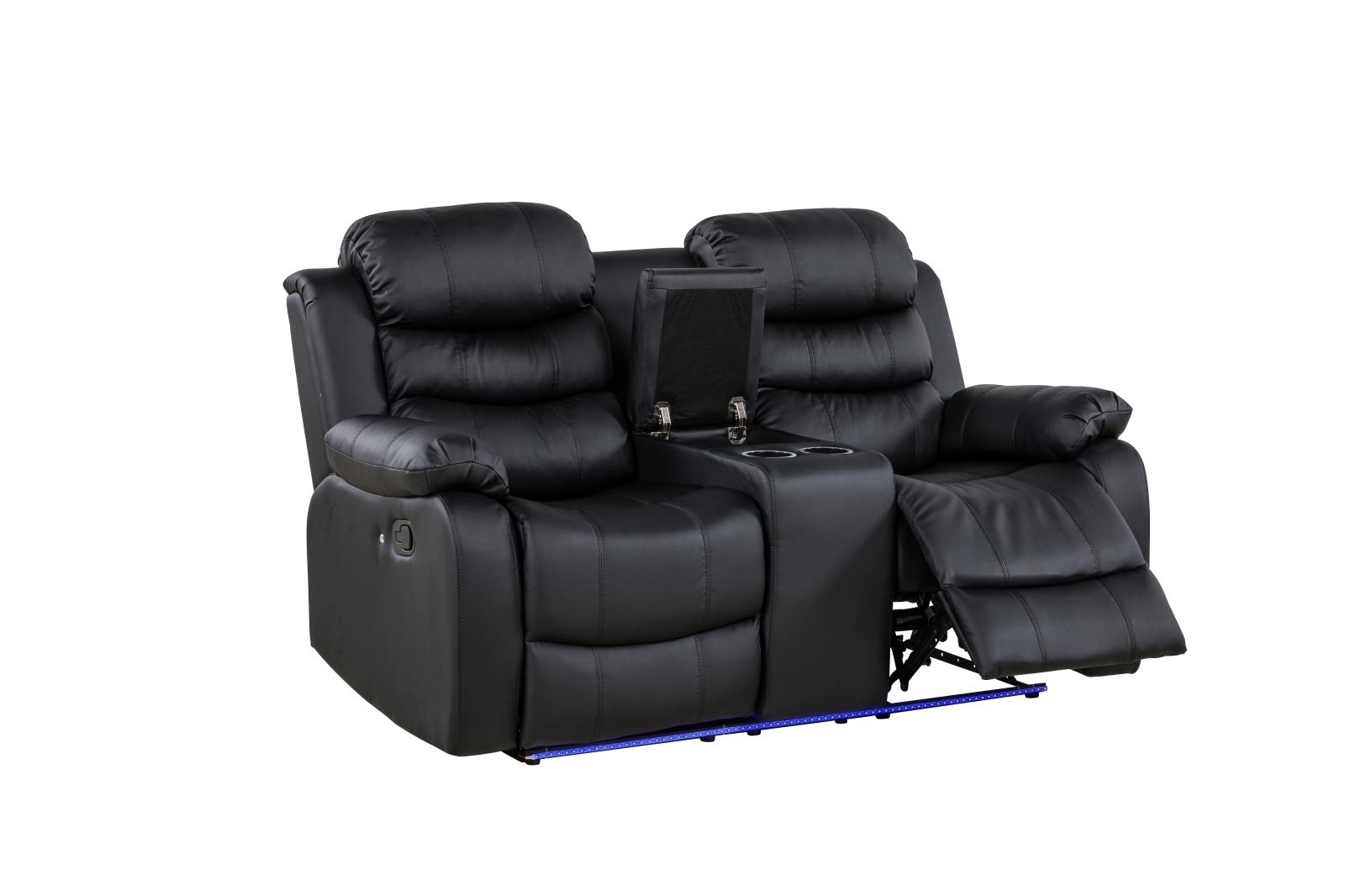 Black Motion Loveseat (U190)