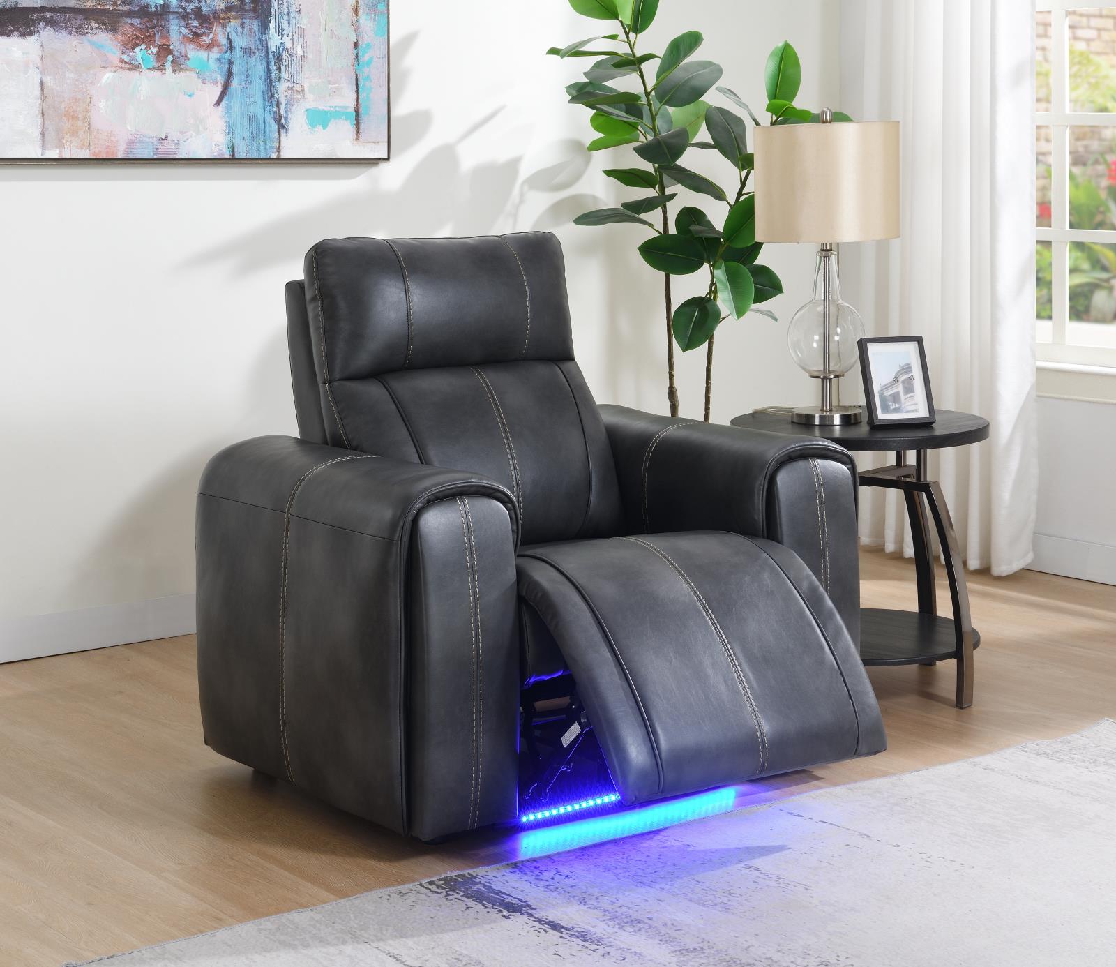 Dark Gray Power Reclining Chair Air Massage Chair (U66)