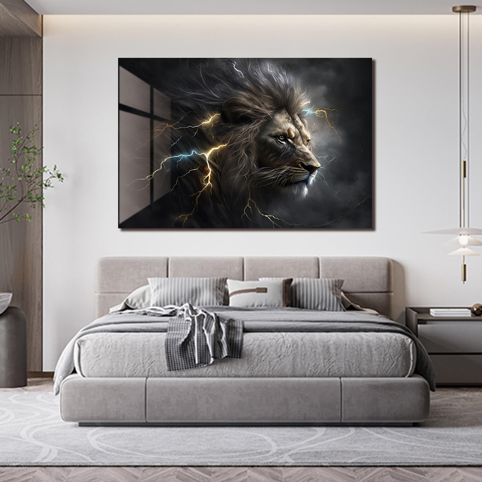 Tempered Glass Thunderous Lion