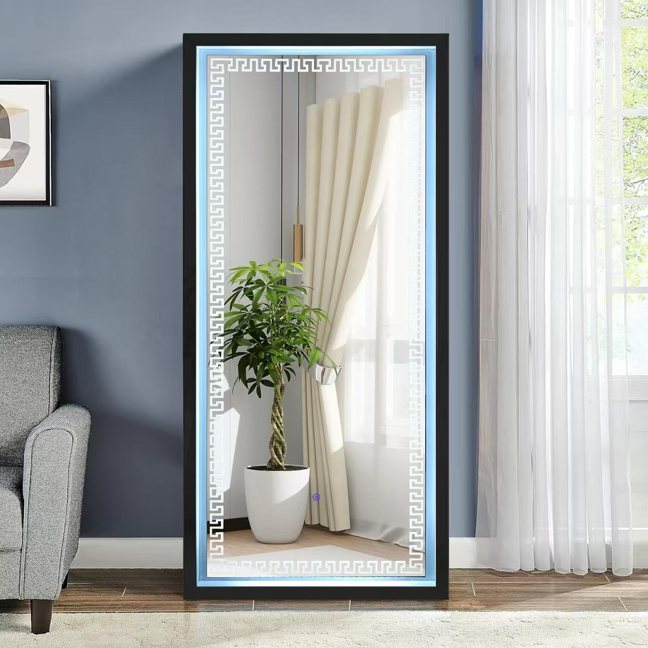 Black Frame Full Length Mirror