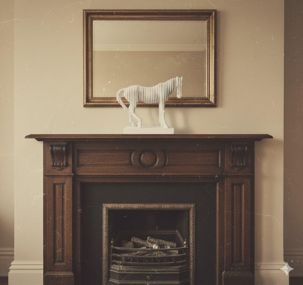 White Decor Horse