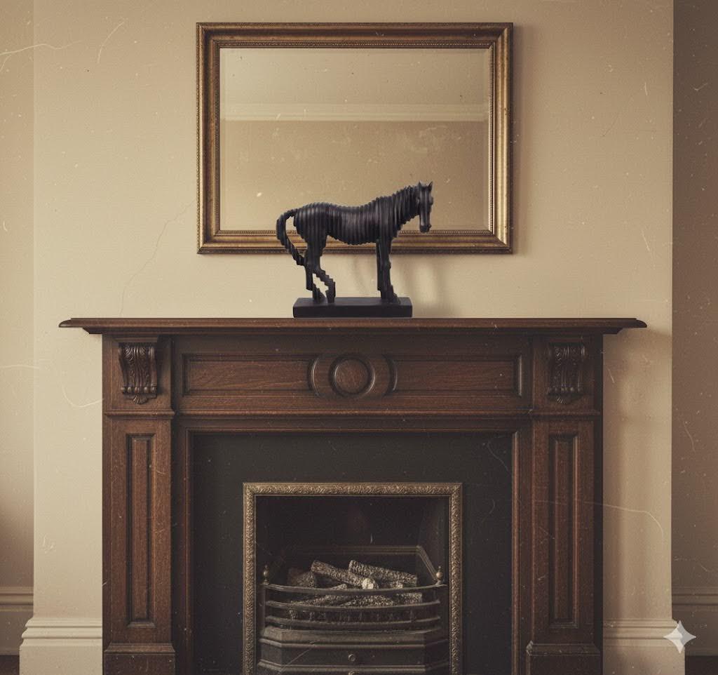 Black Decor Horse