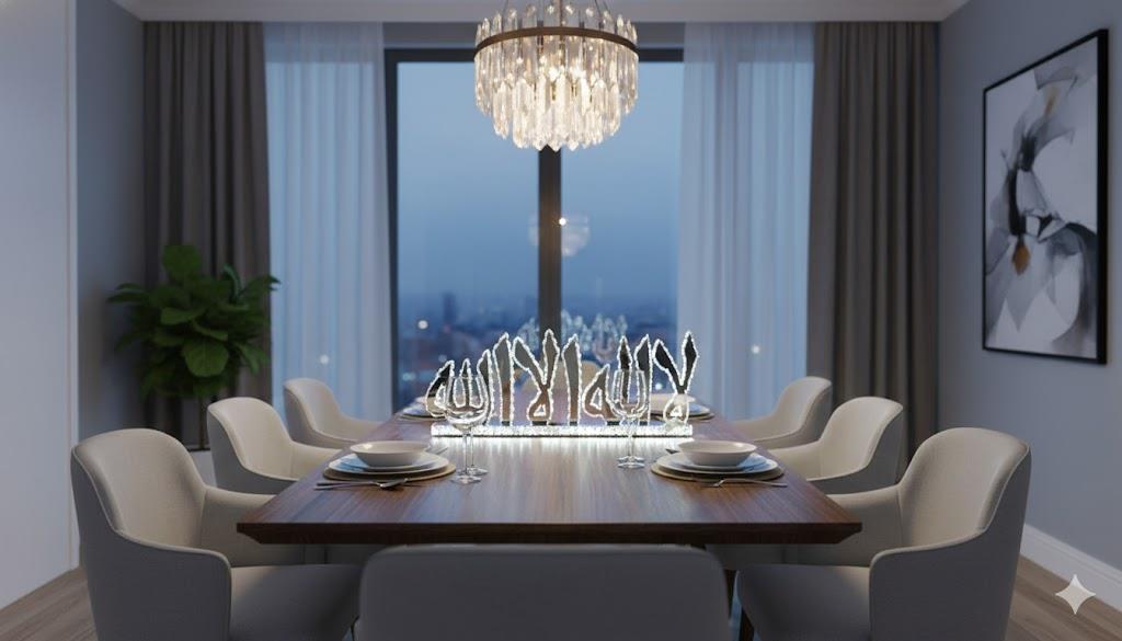 LA Ilah Ila Allah Arabic LED Table Lamp