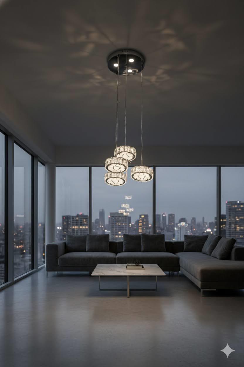 LED 4-Piece Chandelier