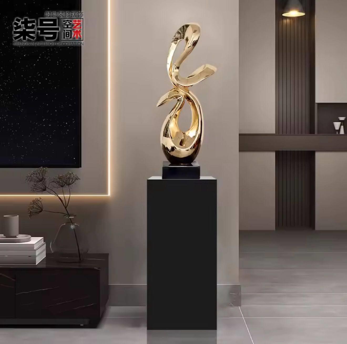 Gold Abstract Table Decor (988)