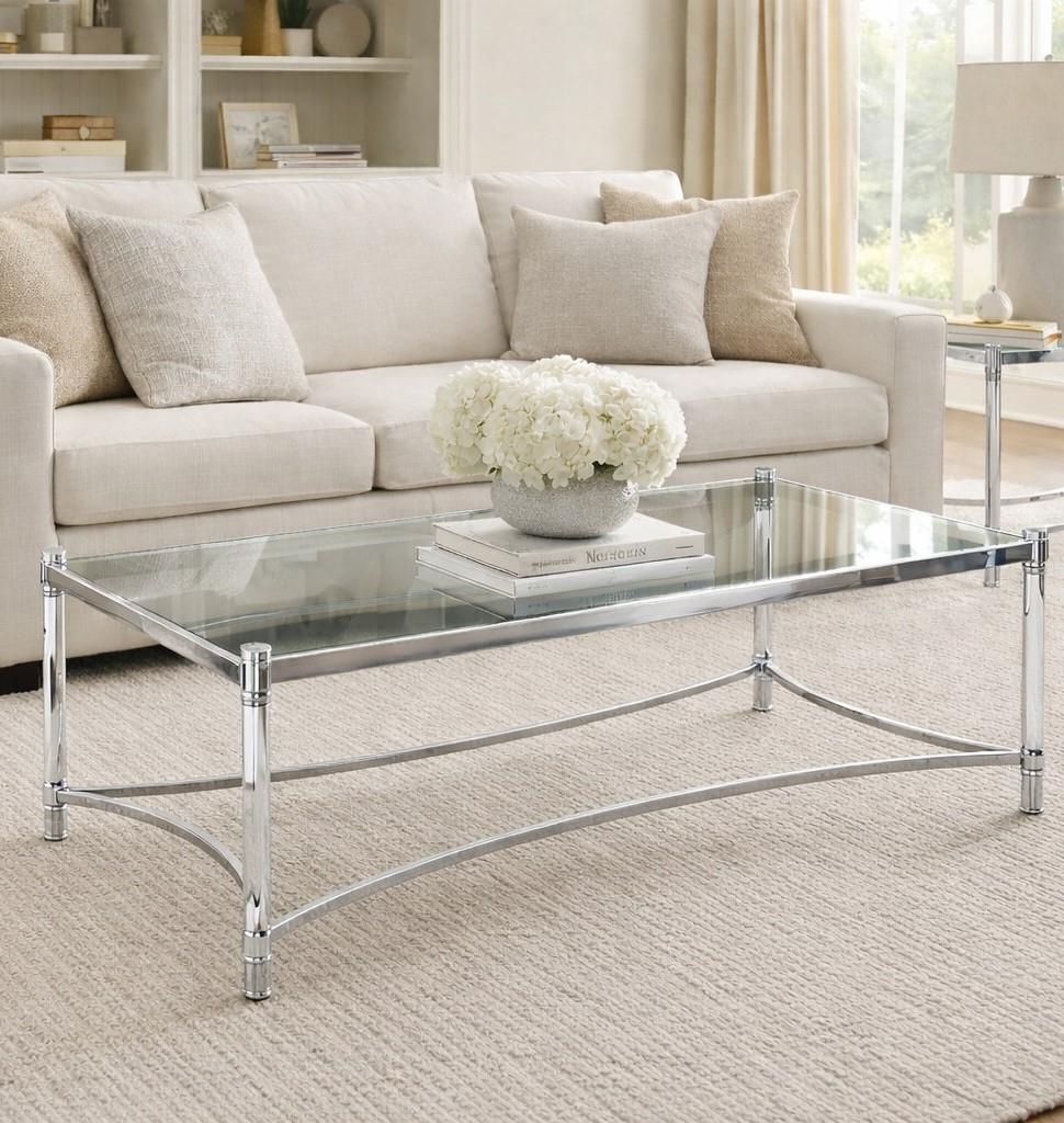 Silver Glass Coffee Table
