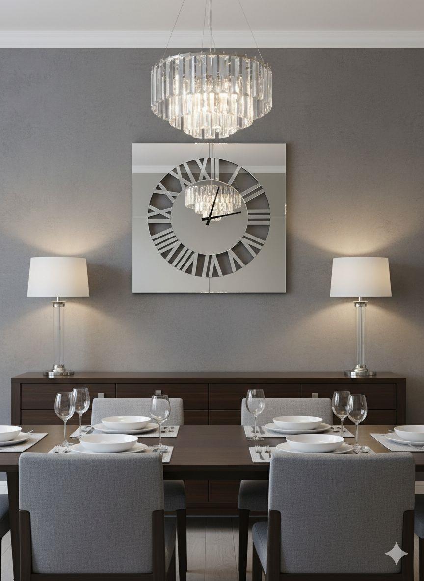 Mirrored Wall Clock