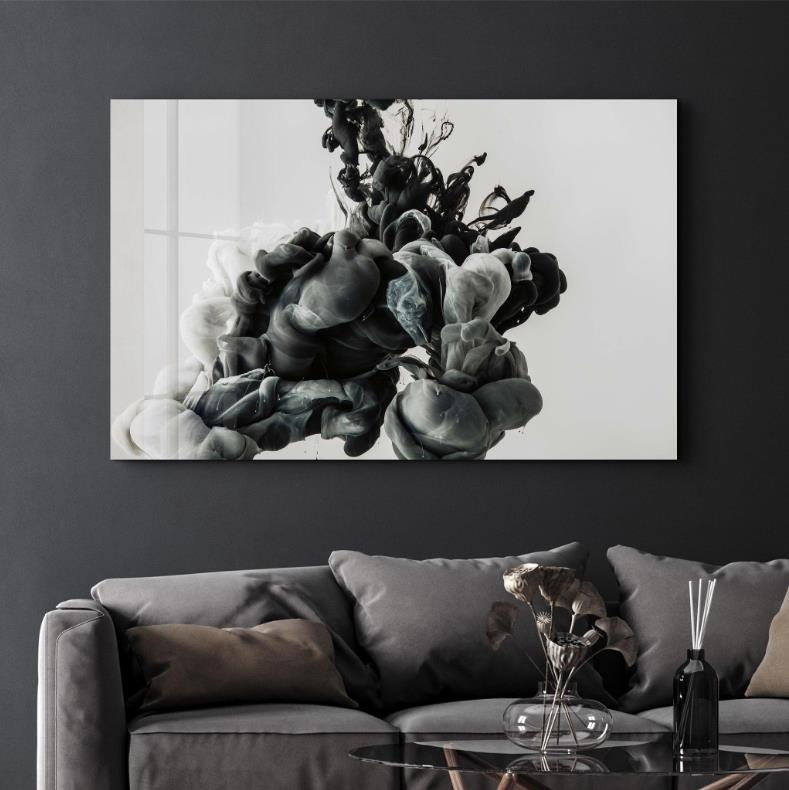 Wall Art Black Smoke