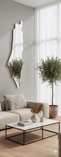Palestine Mirror 11" × 36"