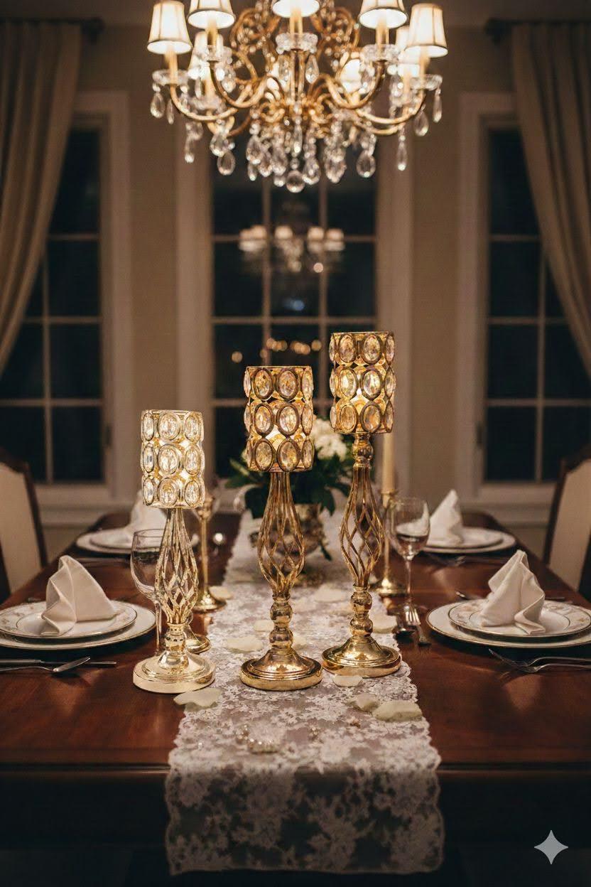 3-Piece Set Candle Holder 24" & 26"