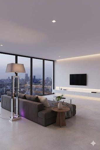 Modern LED Mirrored Floor Lamp