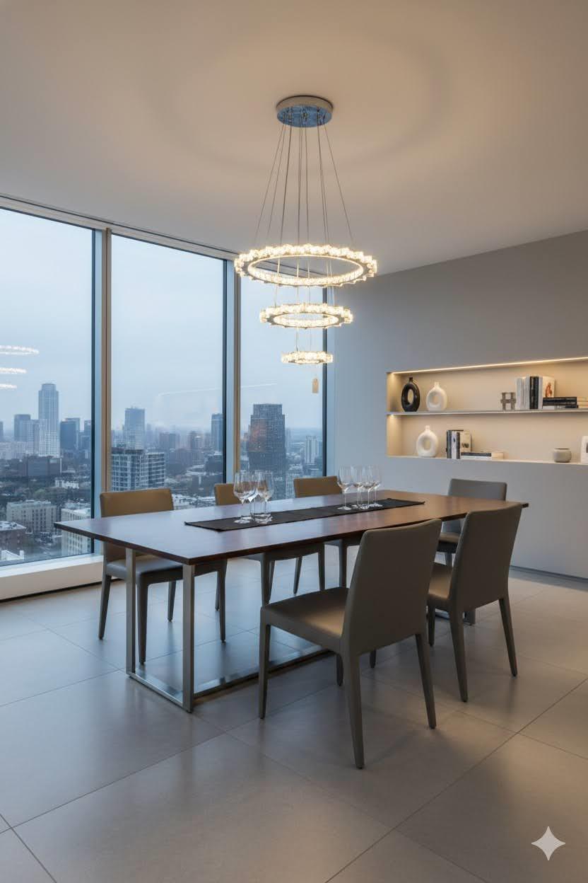LED 3-Piece Chandelier