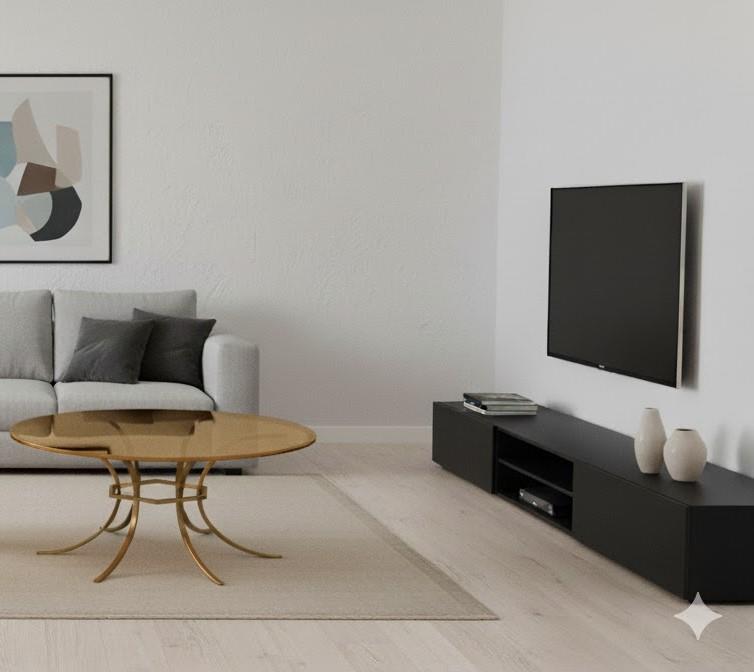 Papatya Gold Mirror Top Coffee Table