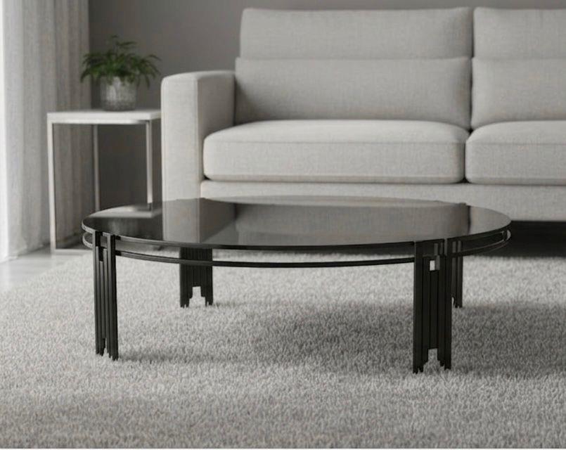 Sude Black Mirror Top Coffee Table