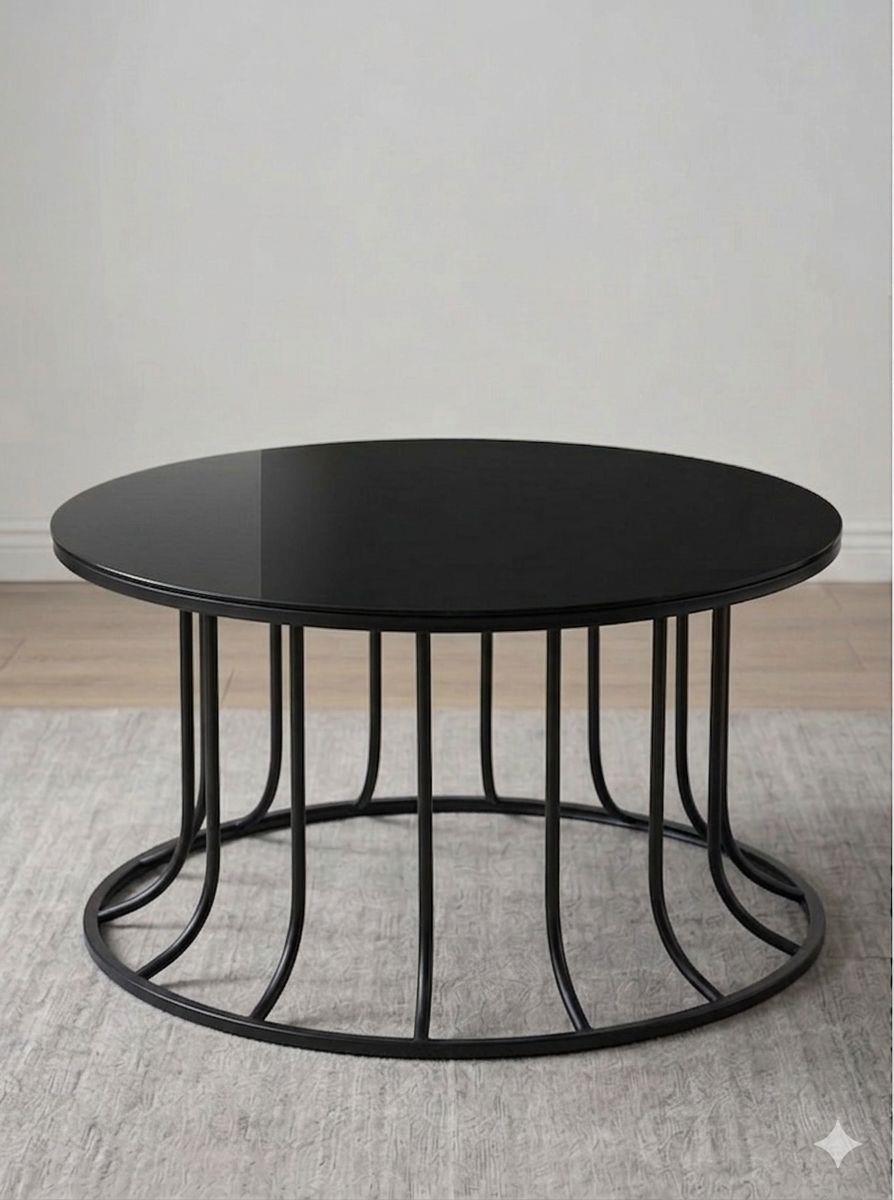 Efnan Black Mirror Top Coffee Table