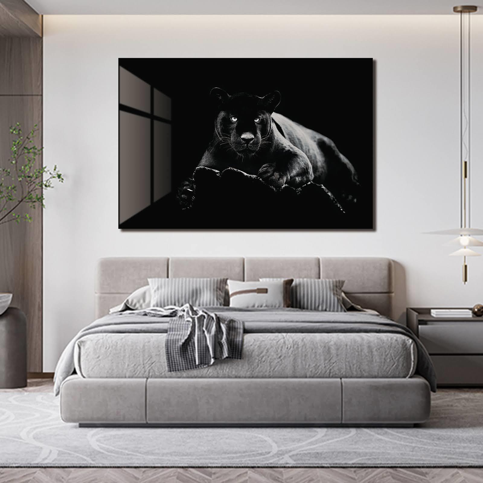Tempered Glass Flying Black Panther — view 2