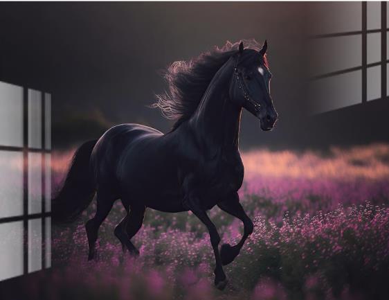 Tempered Glass Horse — view 2