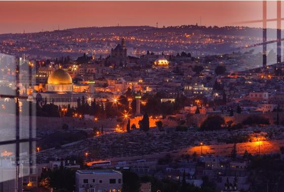 Tempered Glass Jerusalem — view 2
