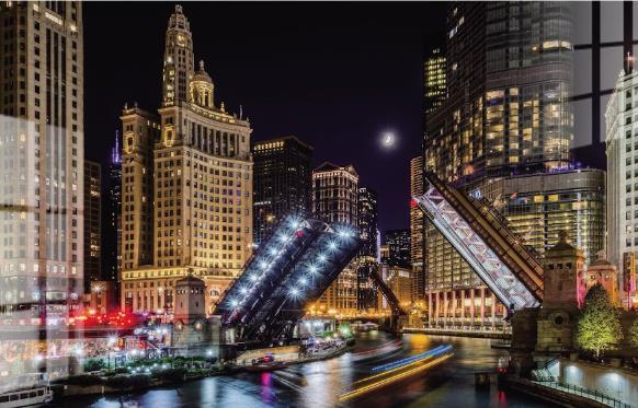 Tempered Glass Chicago Bridge — view 2