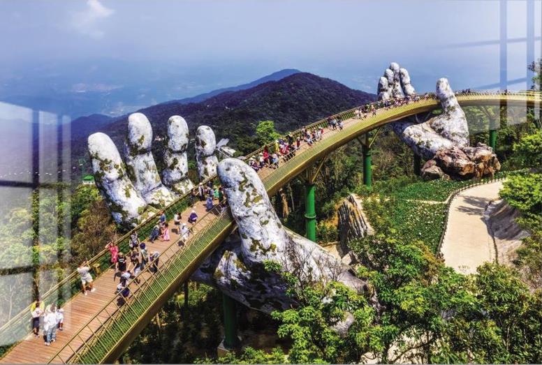 Tempered Glass Golden Bridge — view 2
