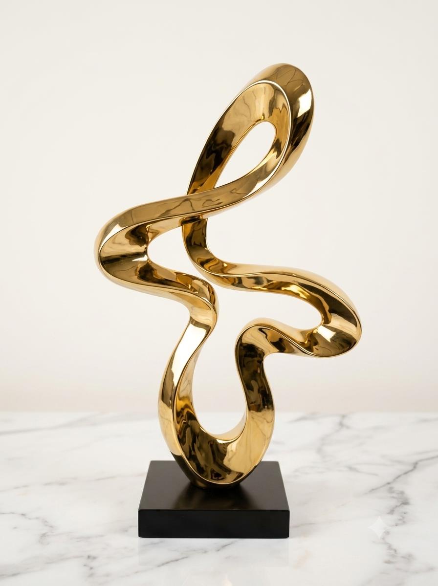 Gold Abstract Table Decor (989)