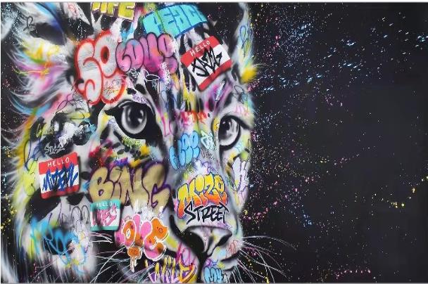 Urban Wildlife Graaffiti LED Remote Control Wall Art
