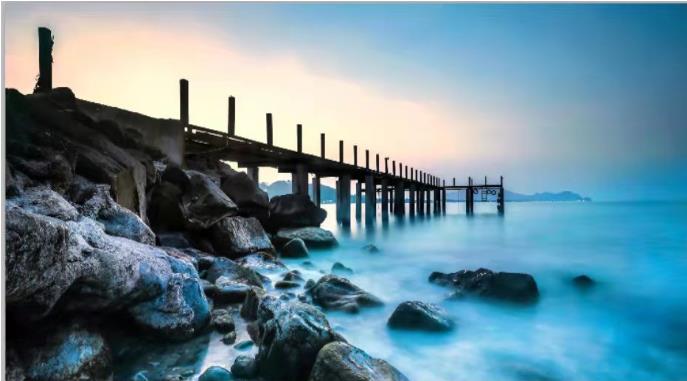 Tranquil Pier Haven LED Remote Control Wall Art