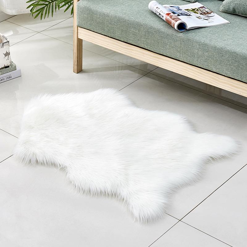 White Faux Fur Rug