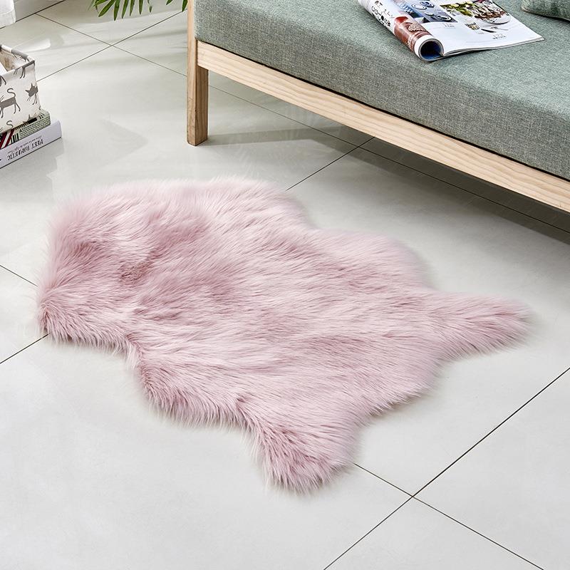 Pink Faux Fur Rug