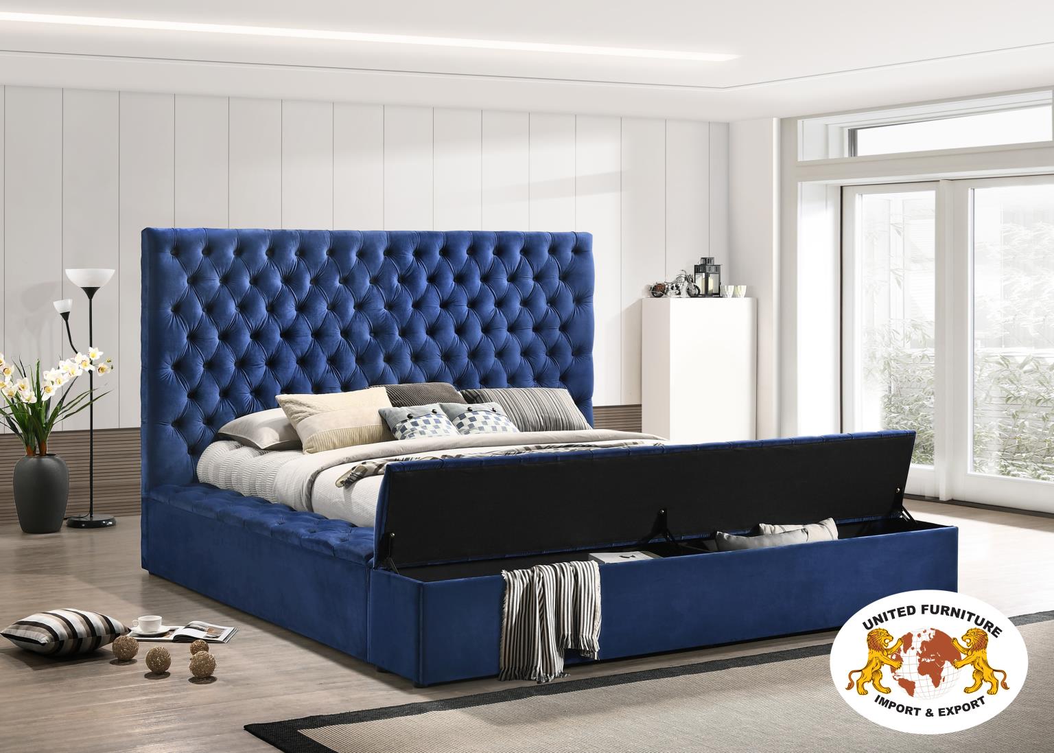 Blue Velvet Bed — photo 3