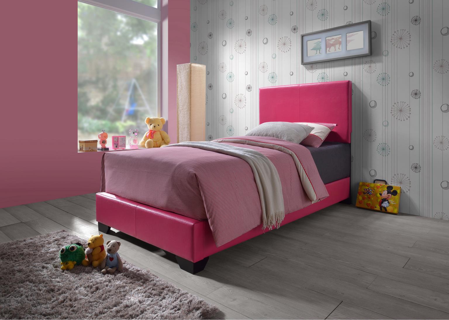 Pink Pu Bed