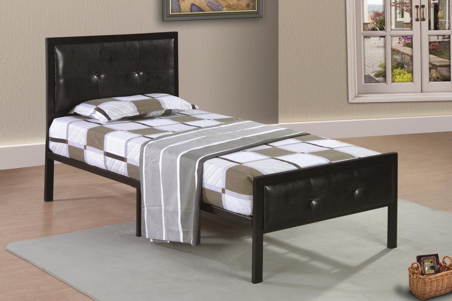 Padded Metal Black Pu