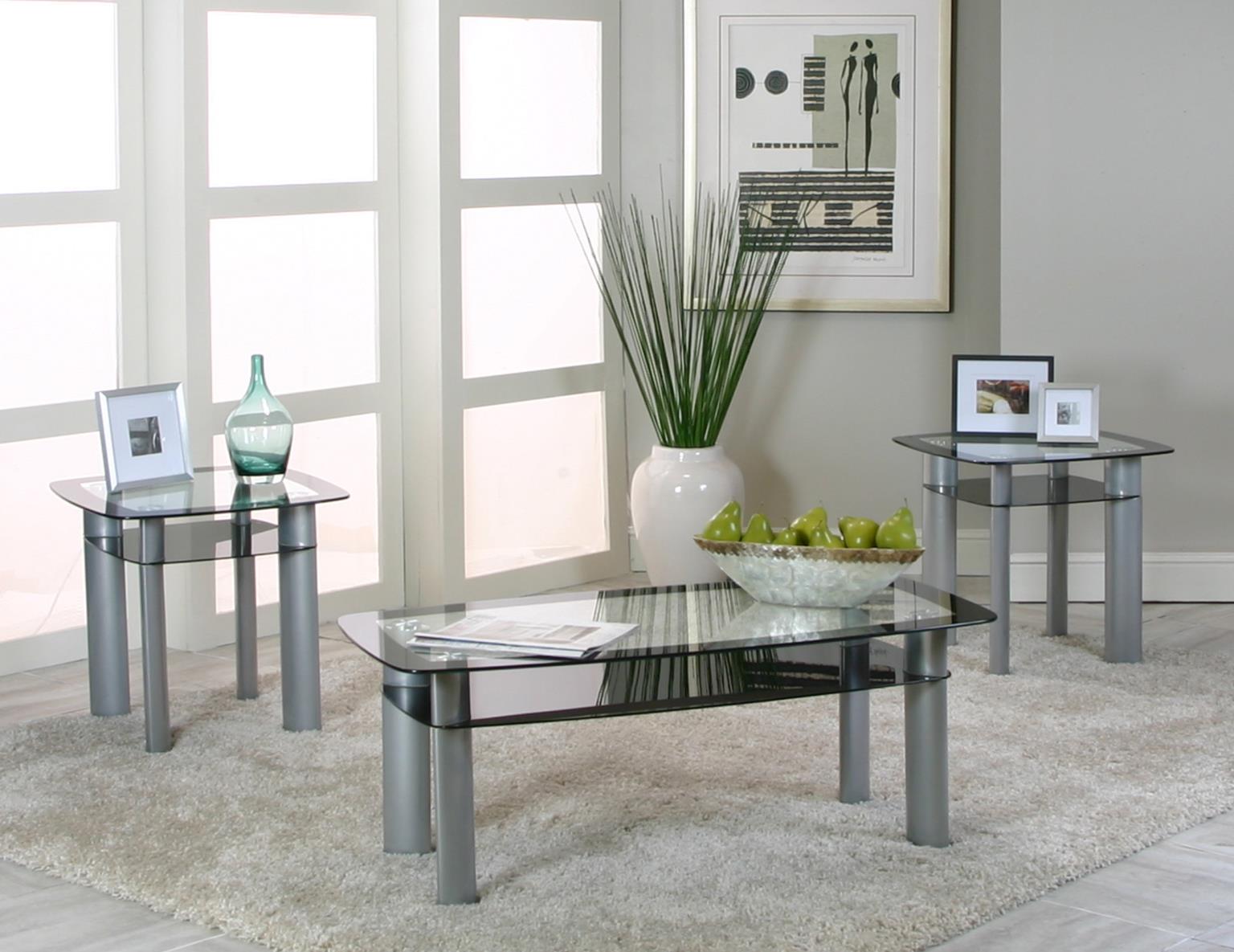Gray 3 Pk Table Set (3/CN)