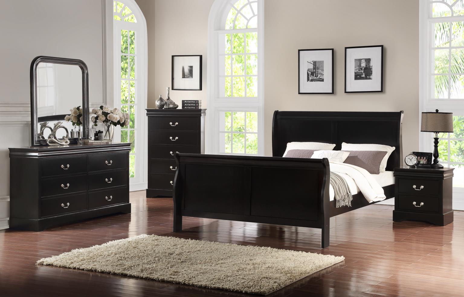 King Bed Frame - Dresser - Mirror - Chest - Nightstand