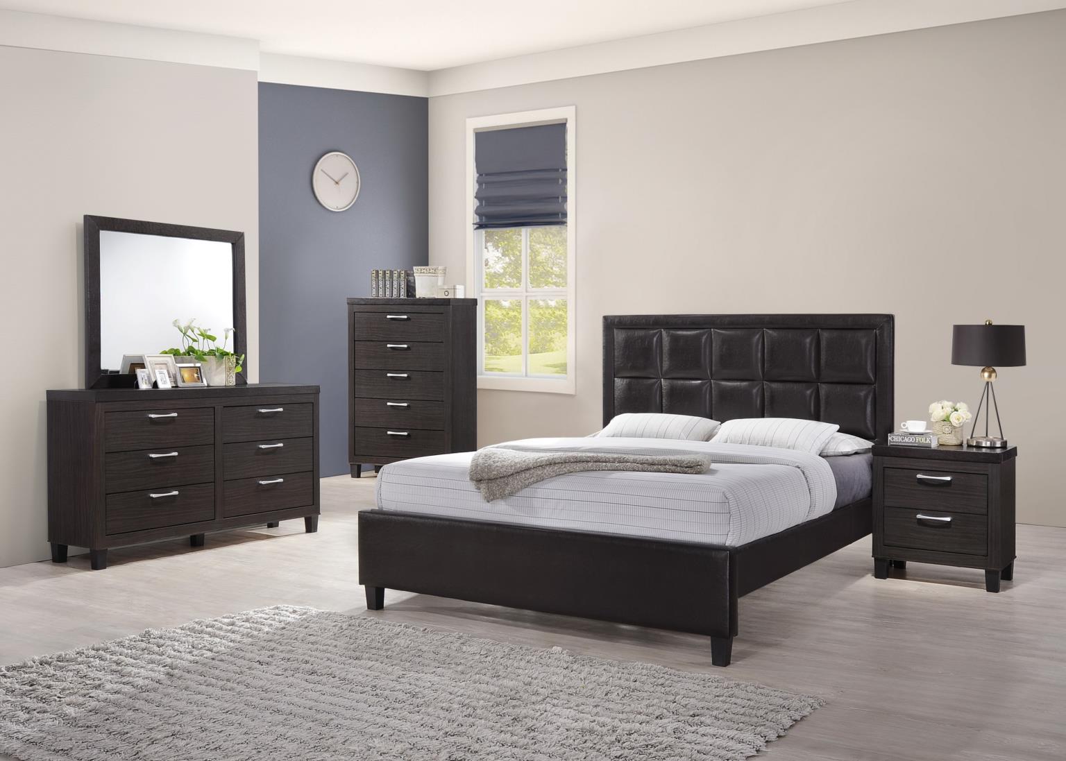 King Bed Frame - Dresser - Mirror - Chest - Nightstand